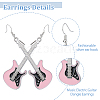 6 Pairs 6 Colors Alloy Enamel Dangle Earrings EJEW-FI0002-77-4