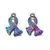 Rainbow Color Alloy Pendants PALLOY-N163-119-NR-2