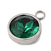 Birthstone Theme May 304 Stainless Steel Pendants STAS-G082-17P-05-2
