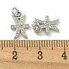 Rack Plating Brass Micro Pave Cubic Zirconia Pendants KK-K386-02K-P-3