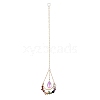 Teardrop Glass Hanging Suncatchers HJEW-I011-02G-2