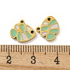 316 Surgical Stainless Steel Enamel Charms STAS-M073-28G-3