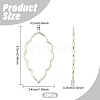 20Pcs Tibetan Style Alloy Open Back Bezel Big Pendants FIND-YW0010-01-3