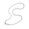 Non-Tarnish 304 Stainless Steel Snake Chains Necklaces NJEW-O058-29P-2