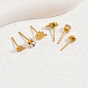 3 Pairs Elegant Stainless Steel Clover Stud Earring Sets NA2621-3