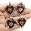 Gothic Style Alloy Resin Pendants PW-WGE8991-01-4