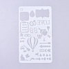 Plastic Reusable Drawing Painting Stencils Templates DIY-G027-G17-2