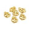 Golden Plated Alloy Letter Pendants LS-X-PALLOY-J718-01G-B-2