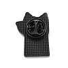 Black Alloy Brooches JEWB-M038-02A-2