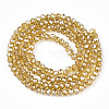 Electroplate Glass Beads Strands EGLA-A034-T2mm-A01-1-2