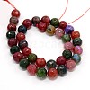 Natural Agate Beads Strands G-O016-10mm-03-1