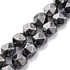 Synthetic Terahertz Stone Beads Strands G-P571-F01-01-1