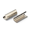 Brass Ribbon Crimp Ends KK-WH0046-34C-P-2