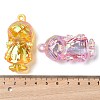 Electroplate Transparent Acrylic Pendants OACR-I014-16-4