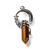 Natural Tiger Eye Pointed Pendants G-I0322-03P-05-3