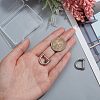 2Pcs 304 Stainless Steel D-Ring Anchor Shackle Clasps STAS-CA0001-56A-3