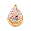 Printed 304 Stainless Steel Pendants STAS-B116-01A-G02-1