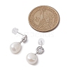 Natural Pearl Ear Studs EJEW-P286-11P-3