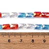 Electroplate Glass Beads Strands EGLA-D300-05-17-4