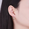 SHEGRACE 925 Sterling Silver Hoop Earrings JE670A-01-3