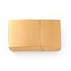 Ion Plating(IP) 304 Stainless Steel Rectangle Magnetic Clasps with Glue-in Ends X-STAS-E089-42G-A-1