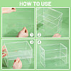 2-Tier Transparent Acrylic Minifigures Display Case ODIS-WH0043-63-4