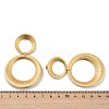 Ring 304 Stainless Steel Dangle Stud Earrings EJEW-L287-075G-5