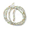 Transparent Electroplate Glass Beads Strands GLAA-K064-05A-HR02-2