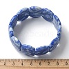 Handmade Lampwork Beaded Stretch Bracelets for Men Women BJEW-G738-01B-13-5