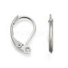 Stainless Steel Color Tone 304 Stainless Steel Leverback Earring Findings X-STAS-E007-3-1