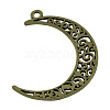 Tibetan Style Alloy Pendants TIBEP-R304-001AB-LF-2