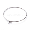 316 Surgical Stainless Steel Hoop Earring Findings STAS-J025-01D-P-2