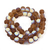 Frosted Transparent Glass Beads Strands LS-GLAA-T032-T8mm-MBB23-2