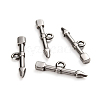 Tarnish Resistant 304 Stainless Steel Toggle Clasps Parts STAS-D142-02C-P-1