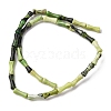 Natural Serpentine Beads Strands G-L624-G13-12x5mm-3