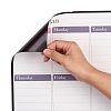 Magnetic Dry Erase Weekly Calendar for Fridge AJEW-E043-09-4
