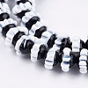 Handmade Bumpy Lampwork Beads Strands LAMP-K029-09-3