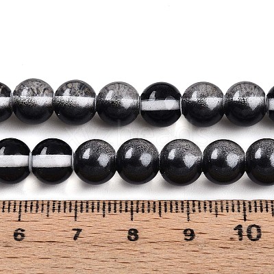 Baking Paint Transparent Glass Beads X1-DGLA-N011-8mm-10-1