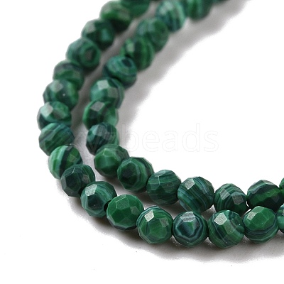Synthetic Malachite Beads Strands G-H273-01A-1