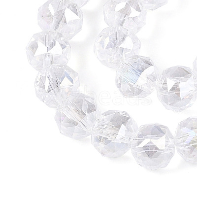 AB Color Plated Transparent Glass Round Beads Strands EGLA-T029-8mm-12T-18-1