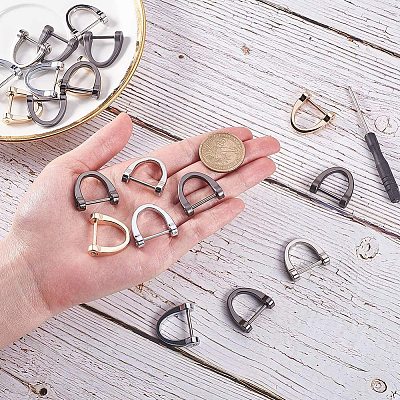 Alloy D-Ring Shackles Clasps PALLOY-PH0005-82-1