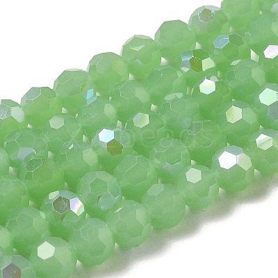 Imitation Jade Glass Beads Strands EGLA-A035-J8mm-L01-1