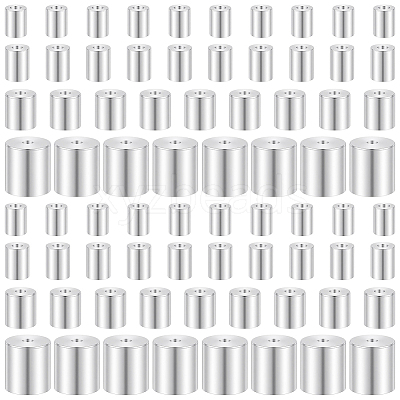 80Pcs 4 Styles Brass Cord Ends KK-BBC0025-66-1