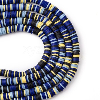 Handmade Polymer Clay Beads Strands CLAY-R089-6mm-T02B-33-1