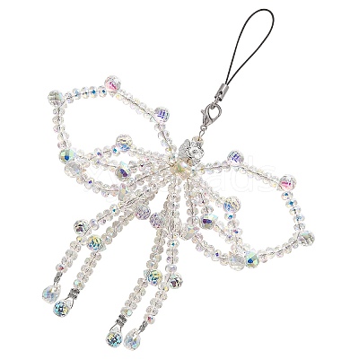 1Pc Glass Mobile Straps HJEW-SZ0001-59C-1