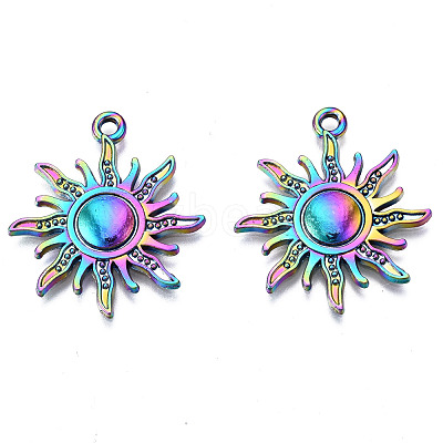 Rainbow Color Alloy Pendants PALLOY-N156-141-NR-1