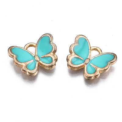 Alloy Enamel Charms ENAM-S121-070G-1
