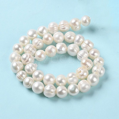 Natural Cultured Freshwater Pearl Beads Strands PEAR-E018-02-1
