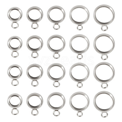 20Pcs 5 Styles 201 Stainless Steel Tube Bails STAS-TADJ0001-04P-1