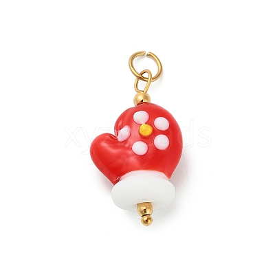 Christmas Handmade Lampwork Pendants LS-STAS-C147-03C-1
